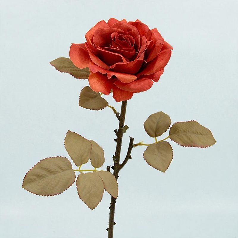 Künstliche Rosen, Seidenblumen Bouquet mit 3 Stielen, 49 cm, für Hochzeit, Dekoration, Büro