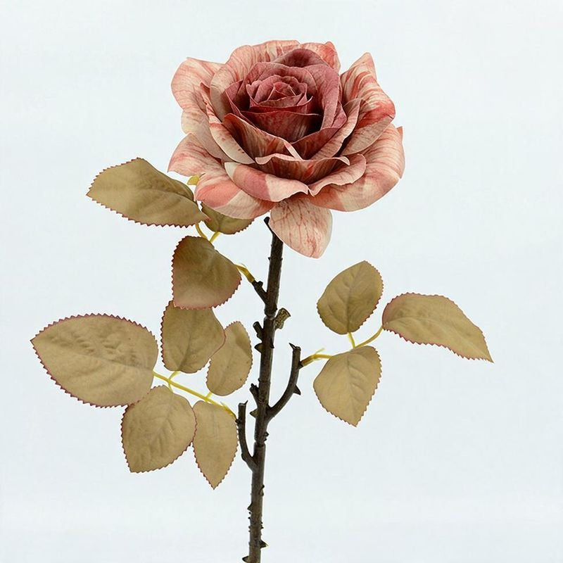 Künstliche Rosen, Seidenblumen Bouquet mit 3 Stielen, 49 cm, für Hochzeit, Dekoration, Büro