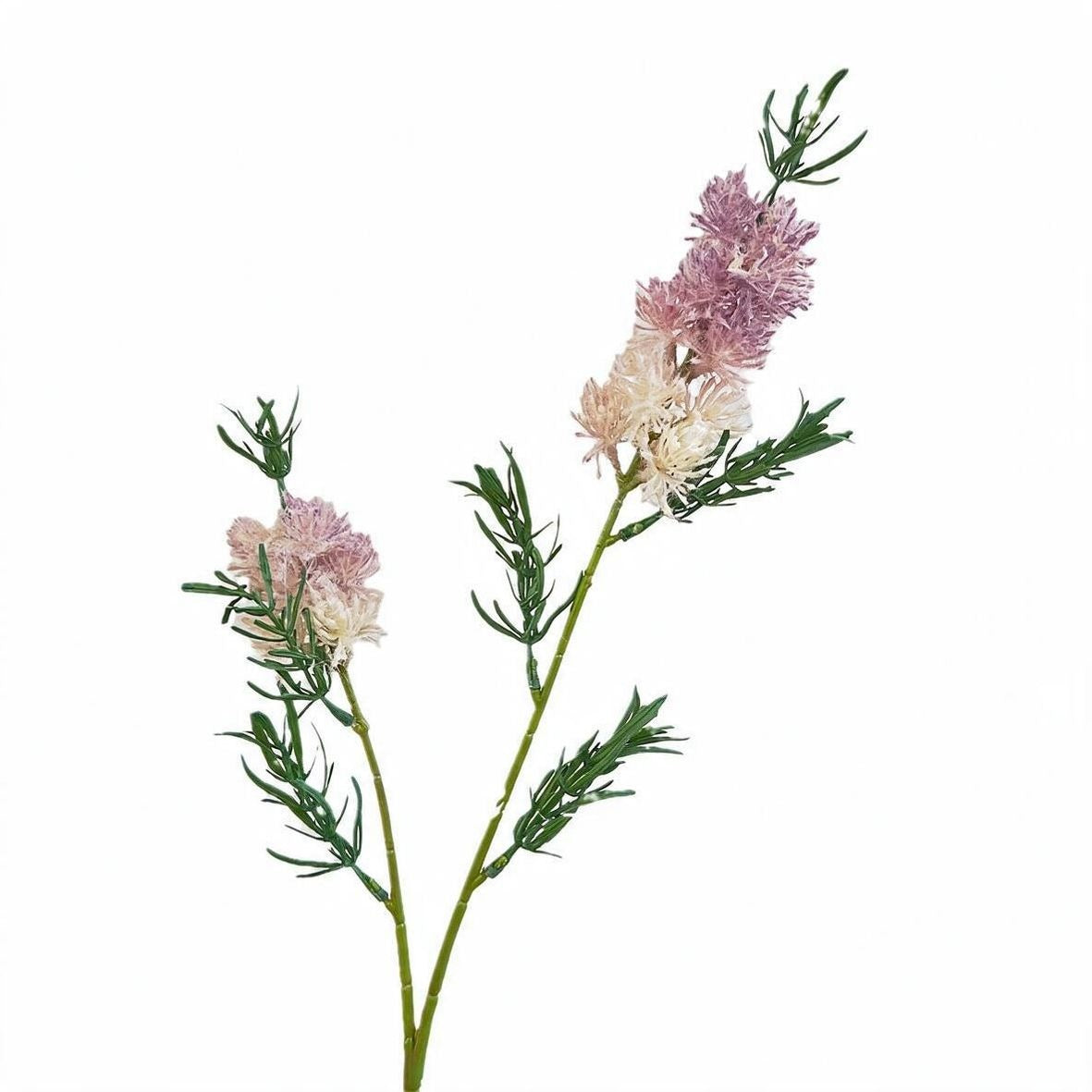 Künstliche Wildblumen, Einzelstiel mit 2 Blüten, 71 cm, Vintage-Landhausstil, Dekoration für Hochzeit, Büro, Shop