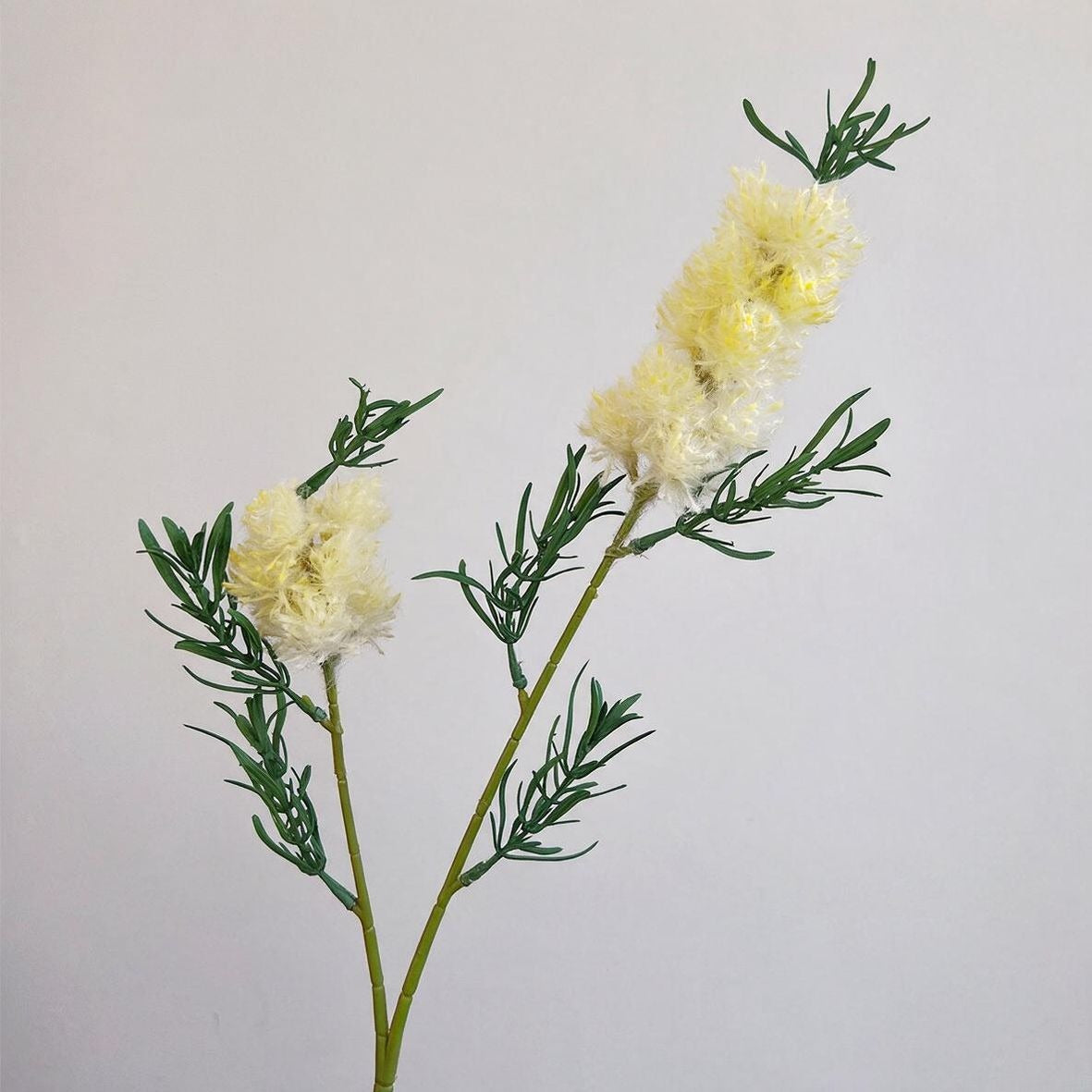 Künstliche Wildblumen, Einzelstiel mit 2 Blüten, 71 cm, Vintage-Landhausstil, Dekoration für Hochzeit, Büro, Shop