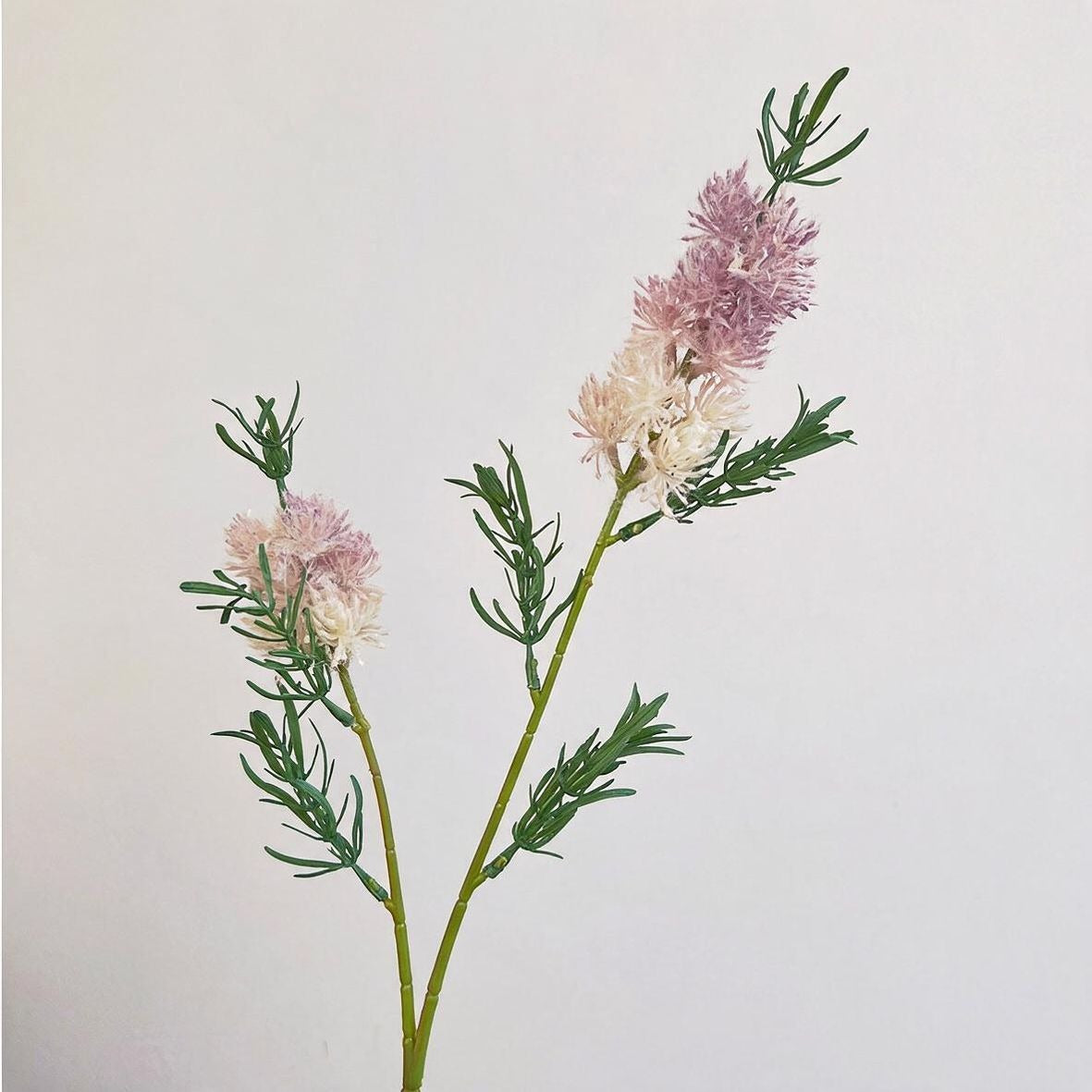 Künstliche Wildblumen, Einzelstiel mit 2 Blüten, 71 cm, Vintage-Landhausstil, Dekoration für Hochzeit, Büro, Shop
