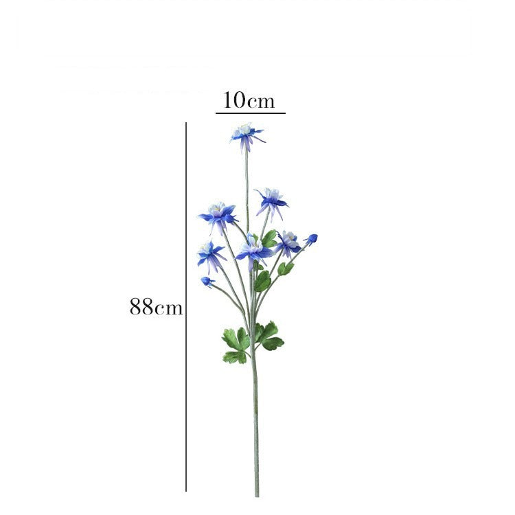 Künstliche Clematis 88 cm, Seidenblumen-Busch mit 9 Blüten, ländlicher Stil für Hochzeit, Innenraum, Tischdeko