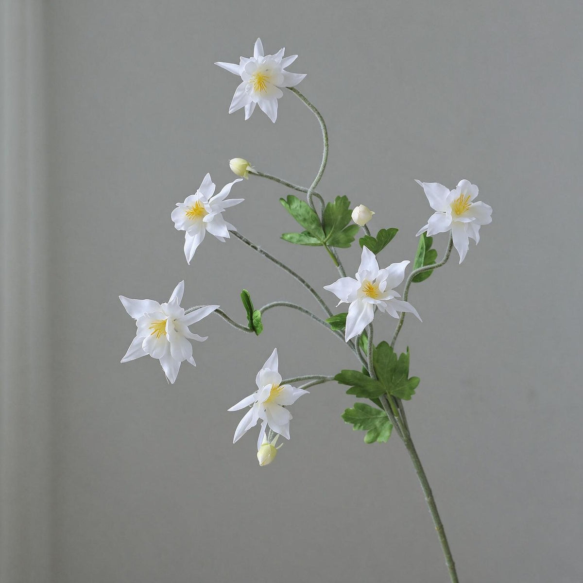 Künstliche Clematis 88 cm, Seidenblumen-Busch mit 9 Blüten, ländlicher Stil für Hochzeit, Innenraum, Tischdeko