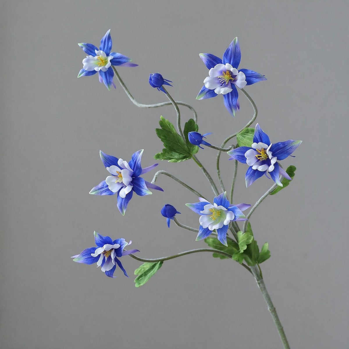 Künstliche Clematis 88 cm, Seidenblumen-Busch mit 9 Blüten, ländlicher Stil für Hochzeit, Innenraum, Tischdeko
