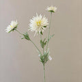 Künstliche Gänseblümchen, 73 cm lange Einzelstängel mit 3 Blüten, aus Seidenstoff, für Zuhause, Schaufenster und Gewerberäume