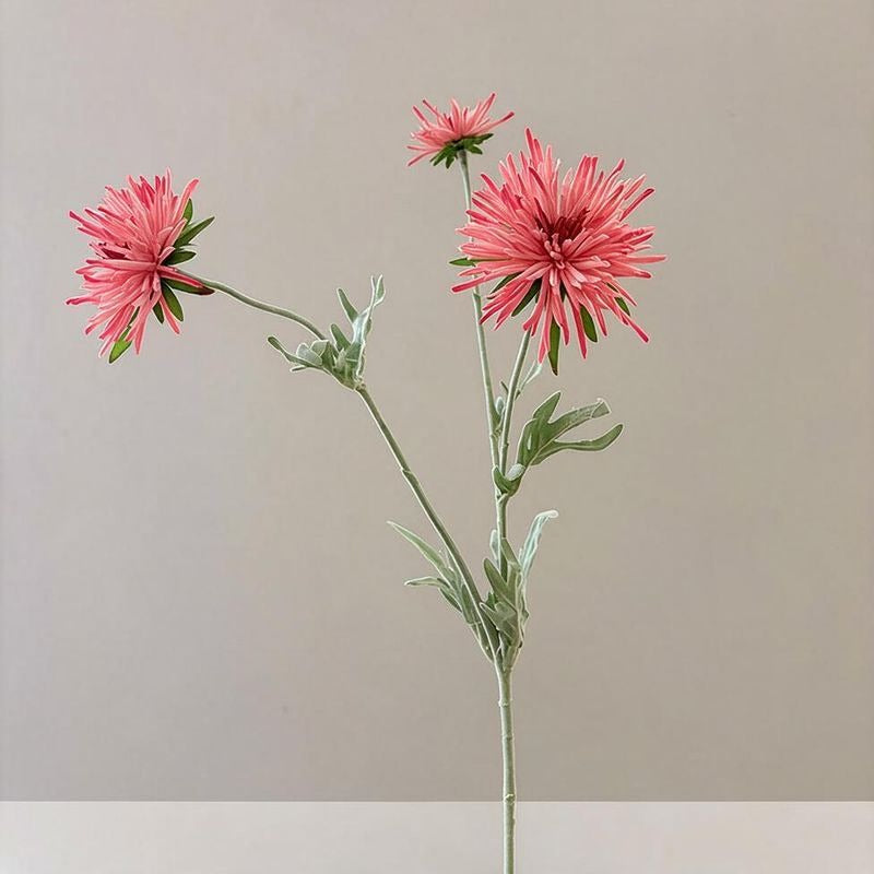 Künstliche Gänseblümchen, 73 cm lange Einzelstängel mit 3 Blüten, aus Seidenstoff, für Zuhause, Schaufenster und Gewerberäume