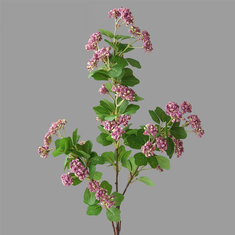 Künstliche Mispelblüte, Einzelstiel mit 30 Blüten, 80 cm Höhe, Seidenstoff, für Haushalt und Gewerbe