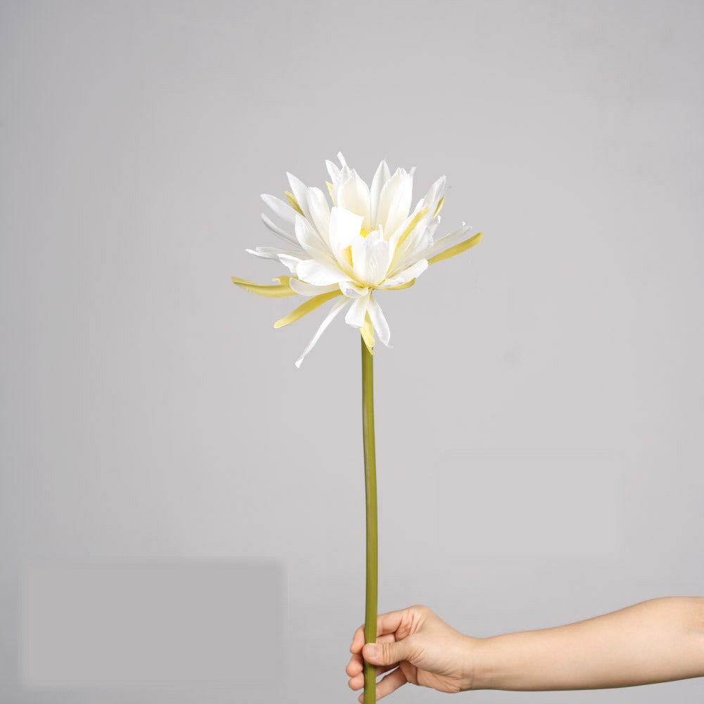 Einzelstiel künstliche Epiphyllum-Blume, 60 cm Höhe, 23 cm Blütendurchmesser, aus Seidenstoff, für Hochzeiten, Innenräume