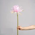 Einzelstiel künstliche Epiphyllum-Blume, 60 cm Höhe, 23 cm Blütendurchmesser, aus Seidenstoff, für Hochzeiten, Innenräume