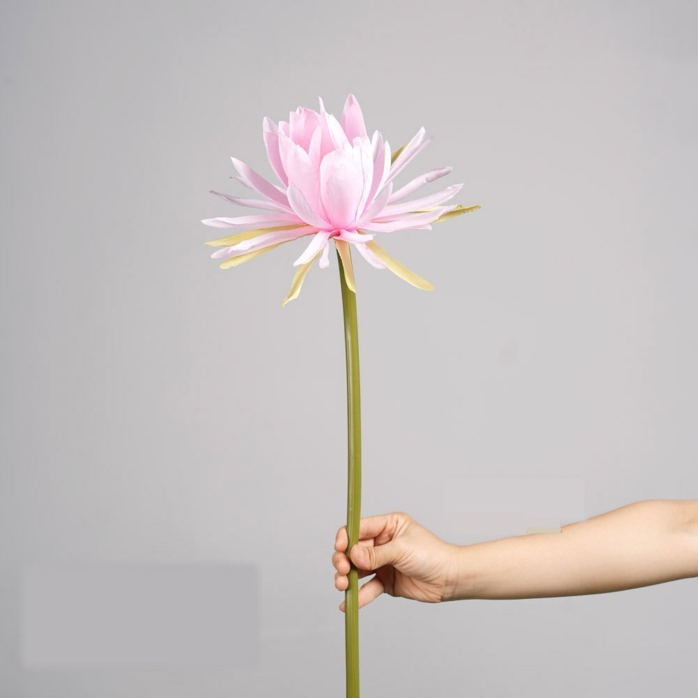 Einzelstiel künstliche Epiphyllum-Blume, 60 cm Höhe, 23 cm Blütendurchmesser, aus Seidenstoff, für Hochzeiten, Innenräume