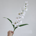 Künstliche Gladiole, einzelner Stiel mit 12 Blüten, 86 cm Höhe, aus Seidenstoff, für Hochzeiten und Innendekoration