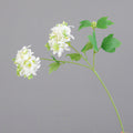 Künstliche Hortensienzweig, Einzelstiel mit 2 Blüten, 70 cm, Seidenstoff, für Hochzeit, Dekoration, Innenbereich