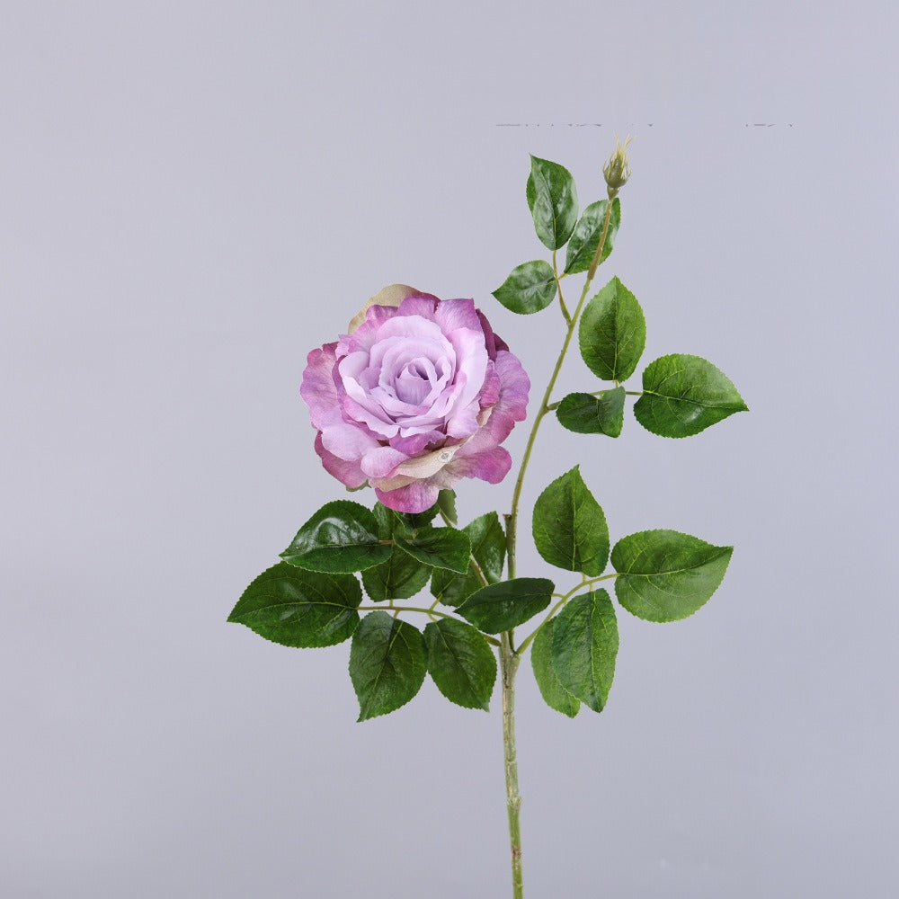 Künstliche Rose, Einzelstiel, 65 cm Höhe, 15 cm Blütendurchmesser, aus Seidenstoff, für Hochzeiten, Wohn- und Geschäftsräume