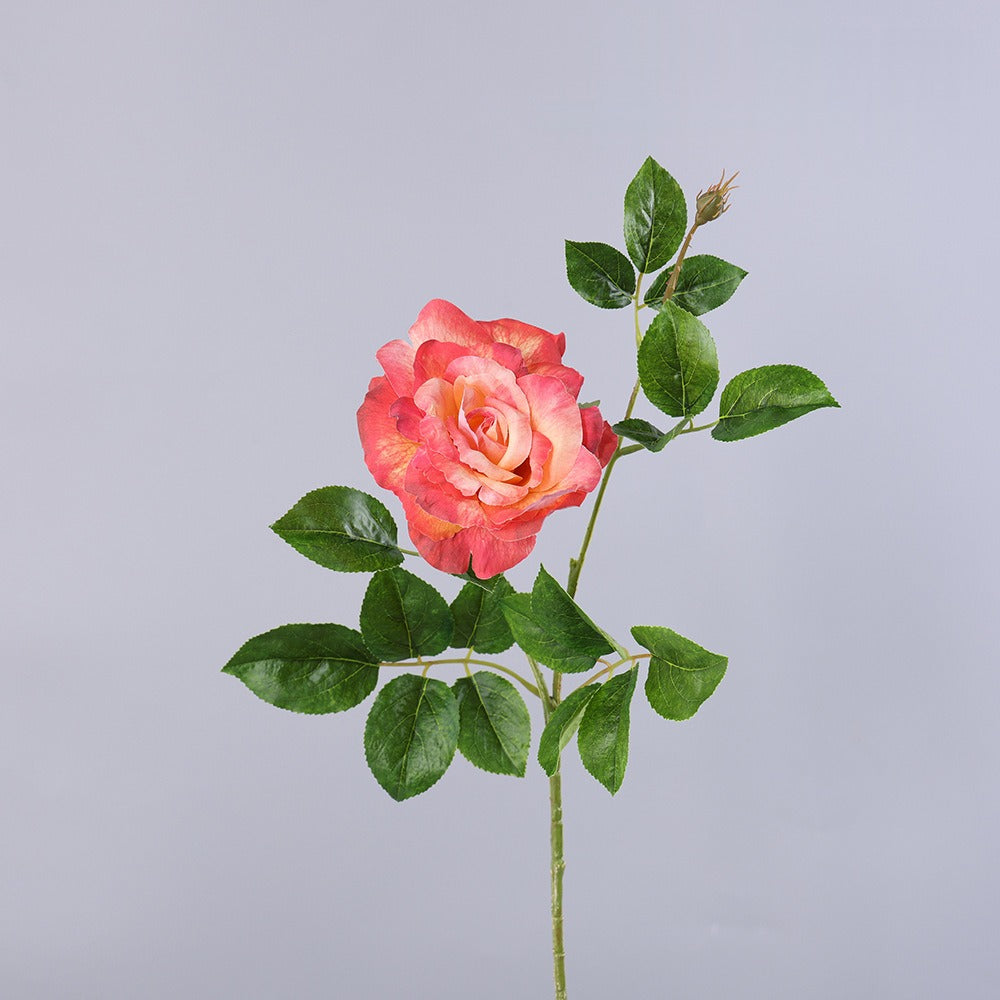 Künstliche Rose, Einzelstiel, 65 cm Höhe, 15 cm Blütendurchmesser, aus Seidenstoff, für Hochzeiten, Wohn- und Geschäftsräume