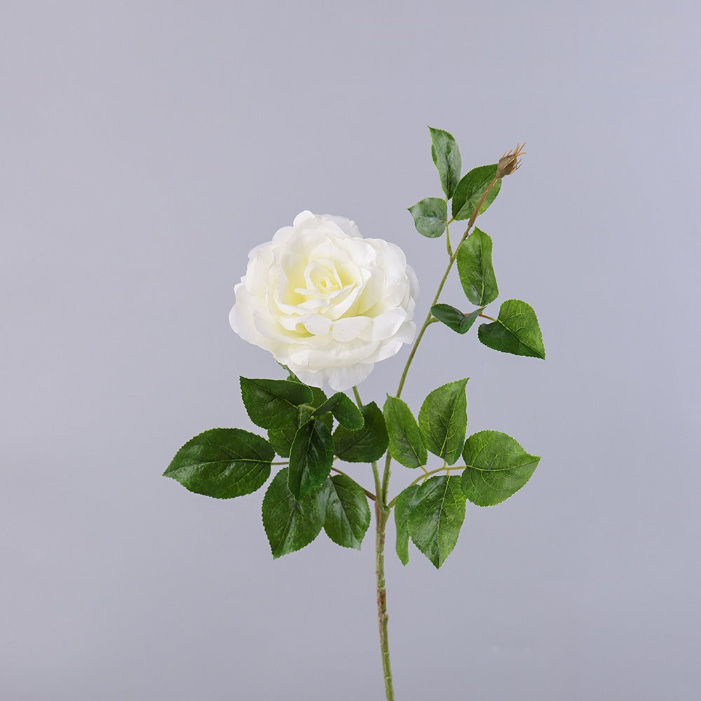 Künstliche Rose, Einzelstiel, 65 cm Höhe, 15 cm Blütendurchmesser, aus Seidenstoff, für Hochzeiten, Wohn- und Geschäftsräume