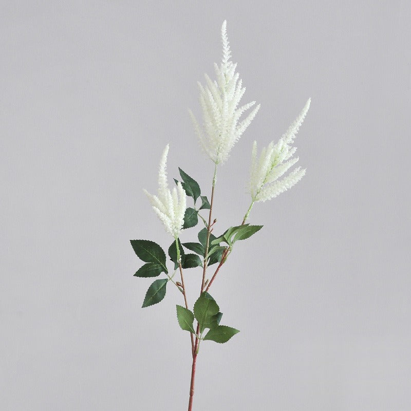 Künstliche Spirea-Blume, 103 cm, Einzelstiel mit 3 Blüten, für Innenraum, Hochzeit, Dekoration