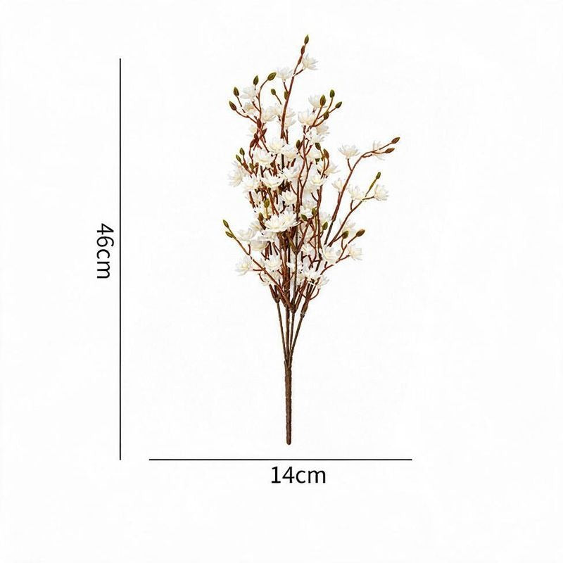 Künstlicher Kirschblüten-Busch 46 cm, PE, für Hochzeit, Hotel, Laden, Innen- und Außendekoration