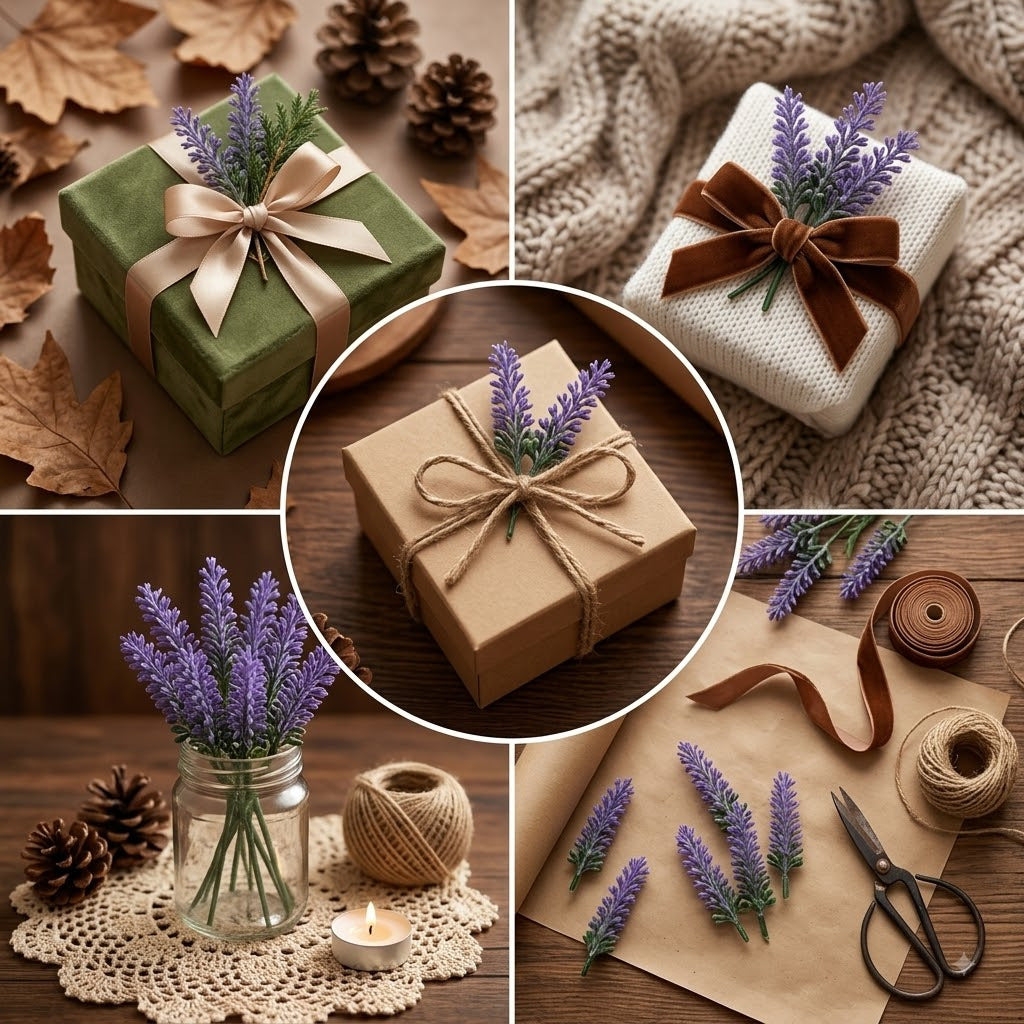 50er Pack Kunststoff Lavendelblüten, je 10 cm, für Hochzeiten, Dekoration, Innen- und Außenbereich