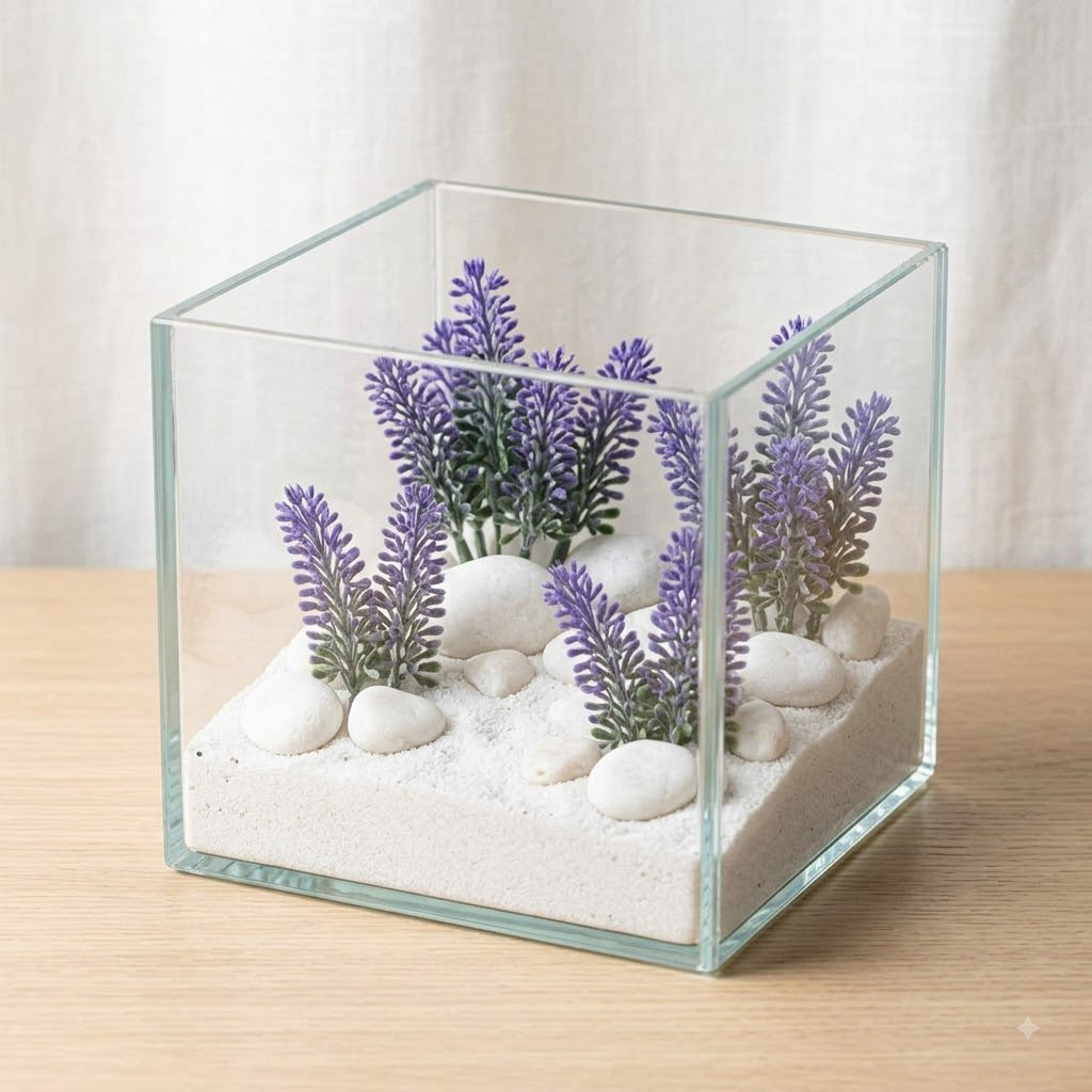 50er Pack Kunststoff Lavendelblüten, je 10 cm, für Hochzeiten, Dekoration, Innen- und Außenbereich