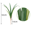 Künstliche Cattleya-Blattbüschel, 42 cm, PE/PVC, für Hochzeiten und Innenraumgestaltung