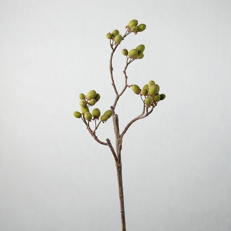 Künstliche Glücksfrucht, Einzelstiel, 80 cm, aus weichem Kunststoff, für Zuhause, Büro und Feiertagsdekoration