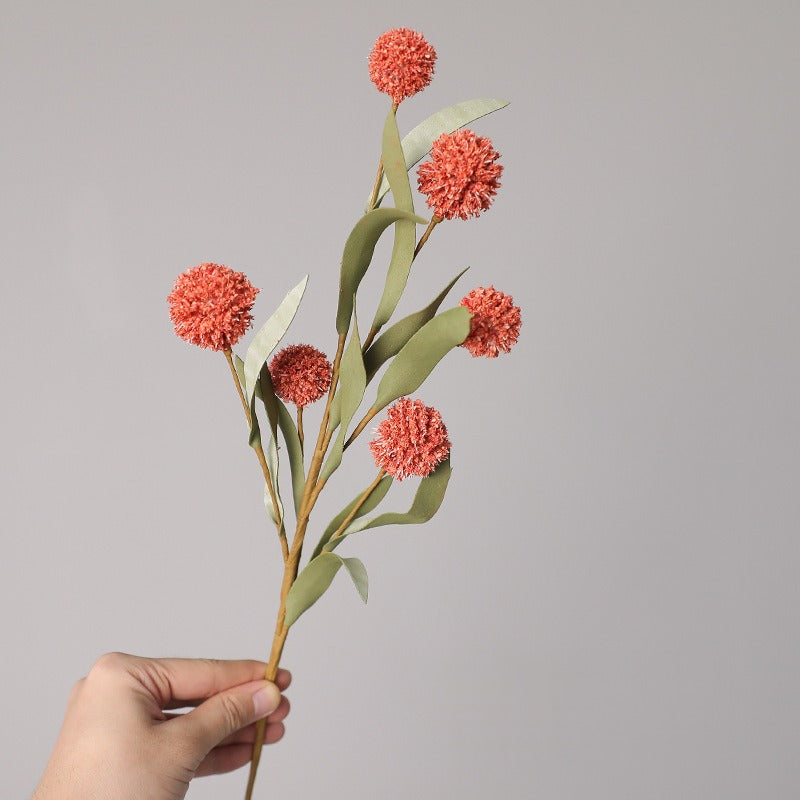Künstliche Chrysanthemen-Blumenbusch, 6 Blüten, 42 cm, Polyester-Seide, für Hochzeiten, Outdoor und Zuhause