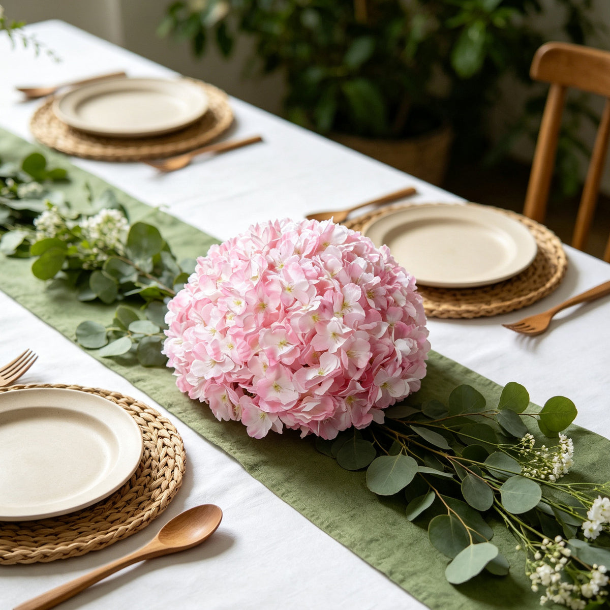 2 Stück Künstliche Kirschblüten Halbkugeln – Tischdeko Hochzeit