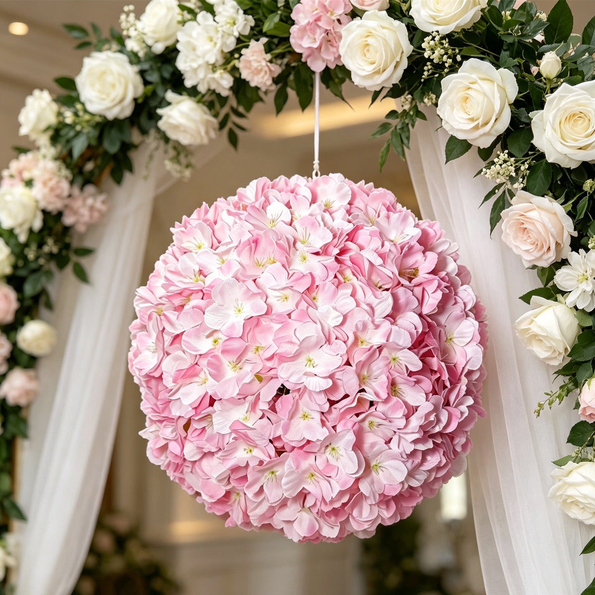 2 Stück Künstliche Kirschblüten Halbkugeln – Tischdeko Hochzeit