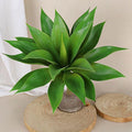 Künstliche Agave, 46 cm, Einzelstiel mit 22 Blättern, PE/PVC, für Innen- und Außenbereich, nordisches Design