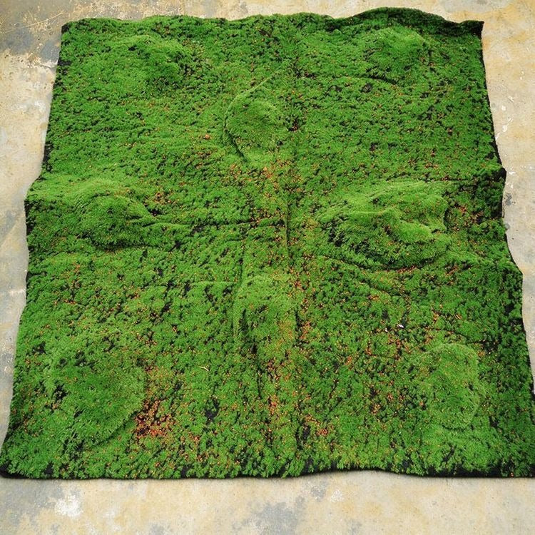 Künstlicher Moosteppich, 100 x 100 cm, PE/PVC, für Innendekoration, Büros, Geschäfte und Veranstaltungen