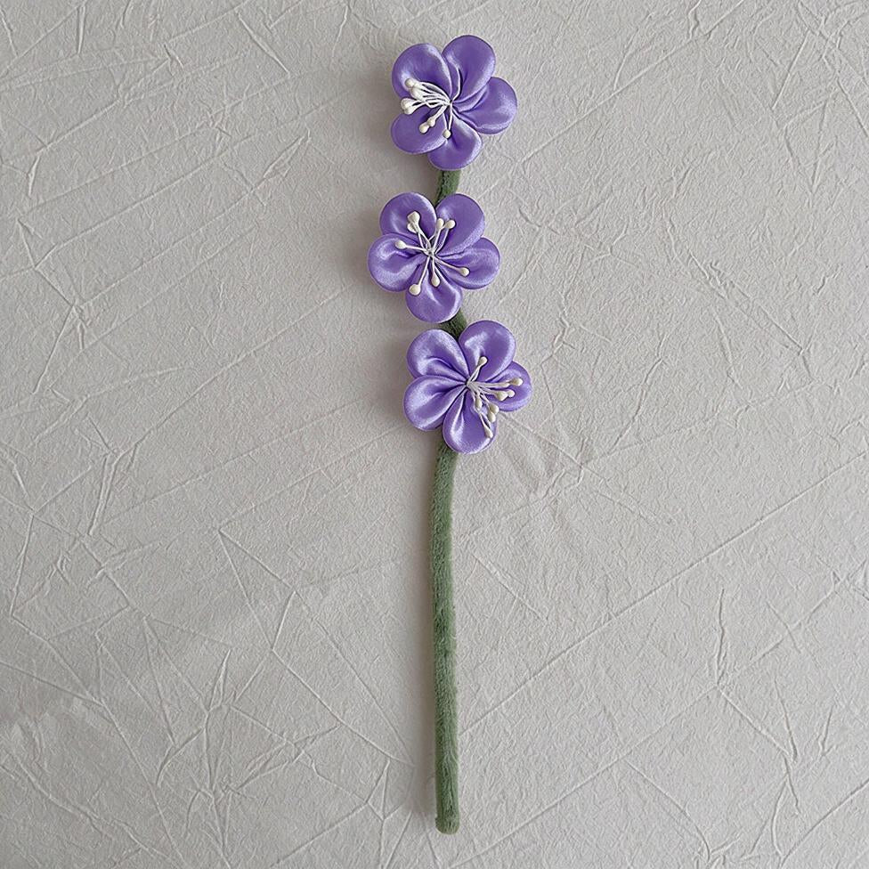 Künstliche Seiden-Pflaumenblüten Bouquet, 10 Stiele mit 30 Blüten, 30 cm hoch, für Hochzeit, Dekoration, Handel