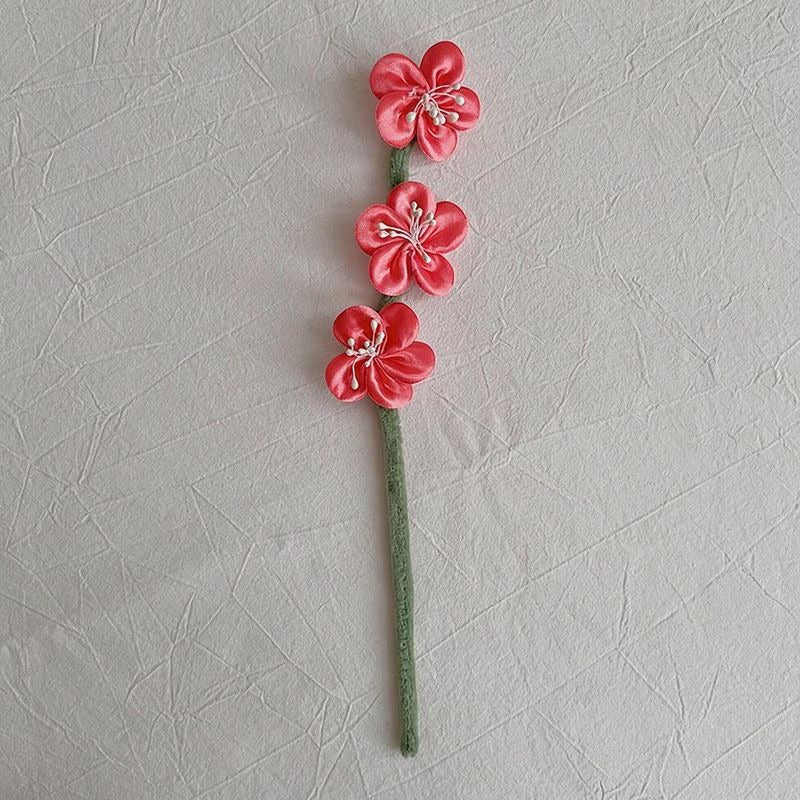 Künstliche Seiden-Pflaumenblüten Bouquet, 10 Stiele mit 30 Blüten, 30 cm hoch, für Hochzeit, Dekoration, Handel