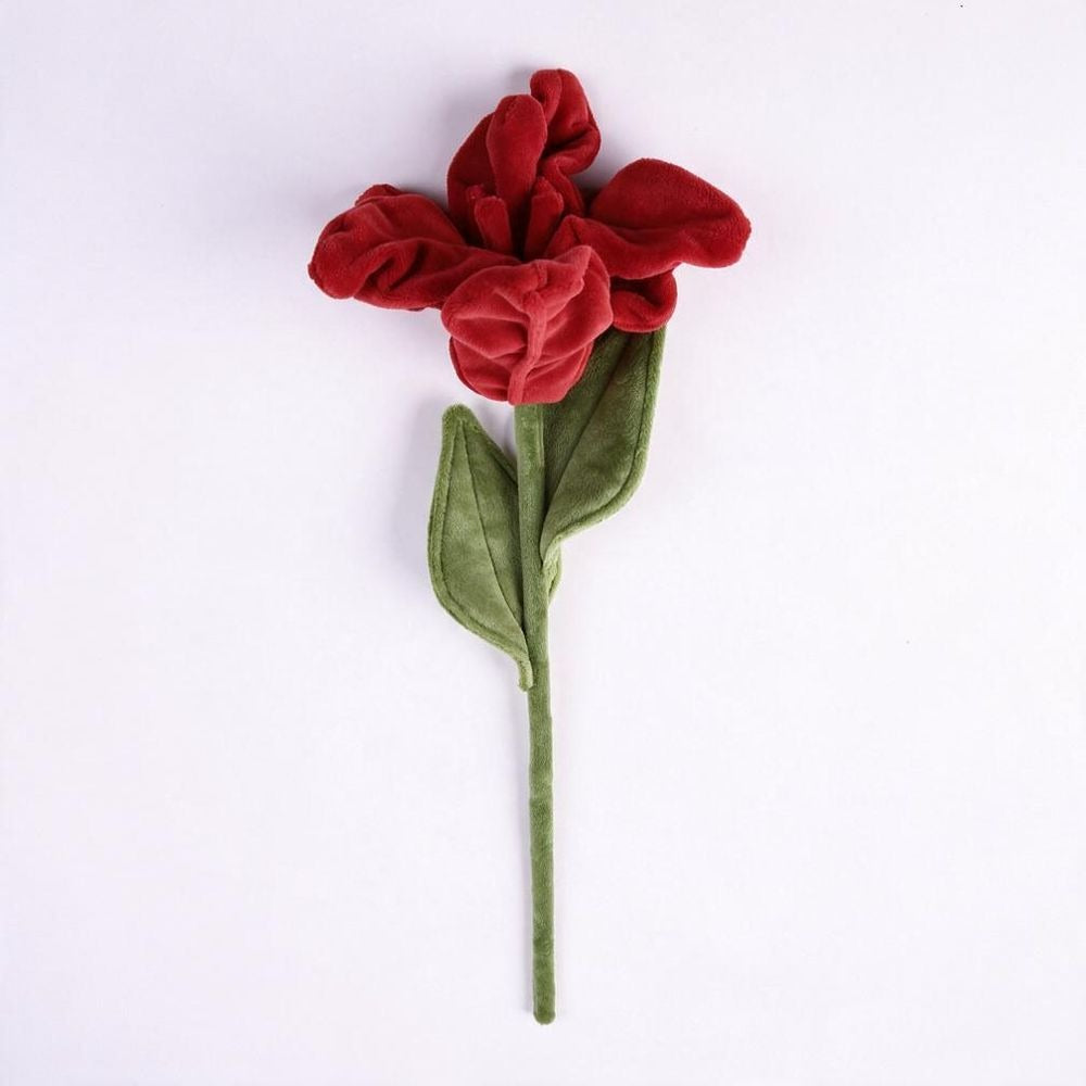 Künstliche Lilie aus Plüschstoff, einzelner Stiel mit 1 Blüte, 44 cm hoch, Blütendurchmesser 17 cm, für Innendekoration, Hochzeiten und Veranstaltungen