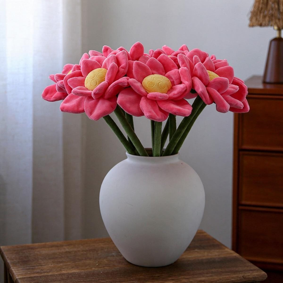 Künstliche Seerose, einzelne Stange mit 1 Blüte, 42 cm, biegbarer Stiel, für Hochzeit, Dekoration, Geschenk