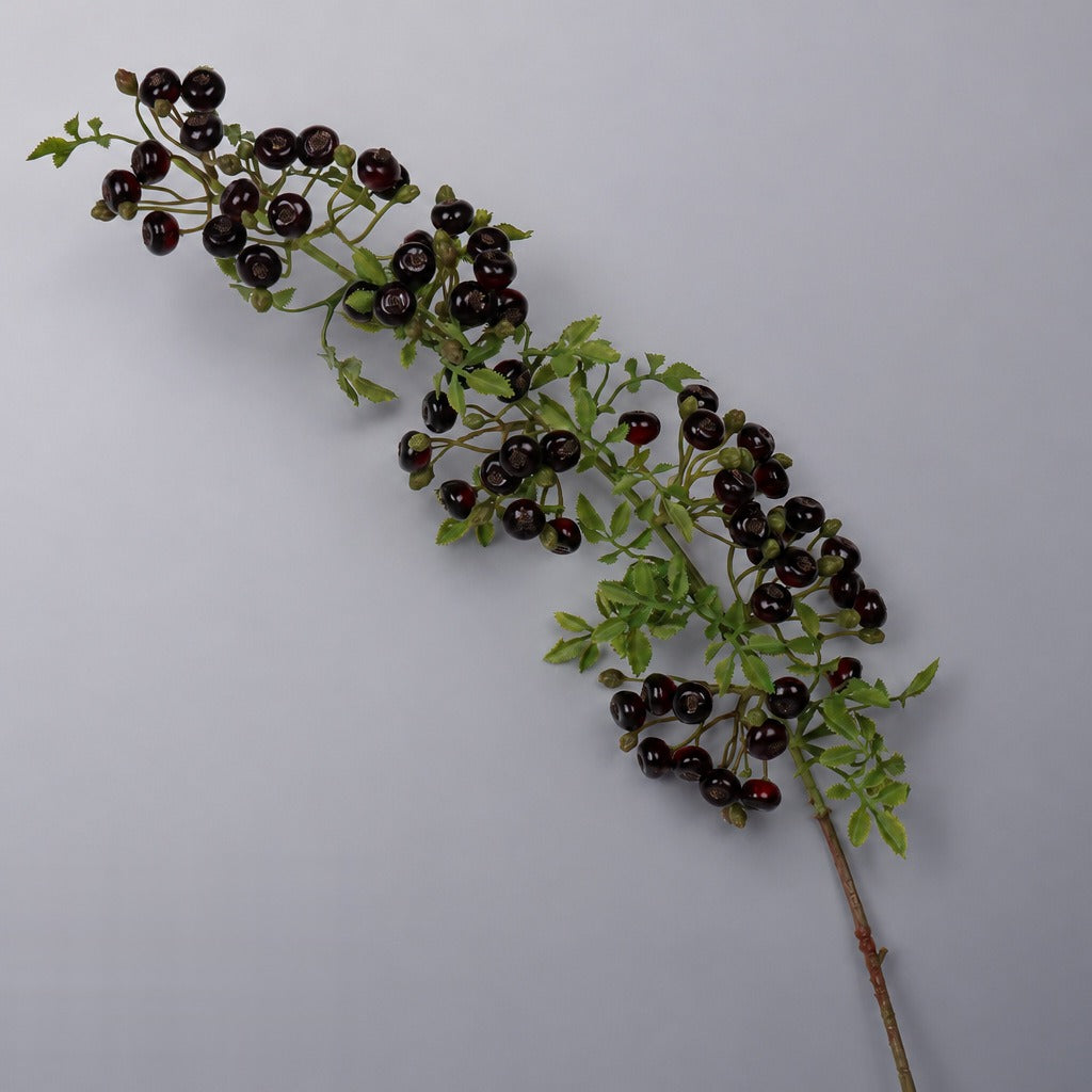 Künstliche Glücksbeeren, Busch mit roten Beeren, 87 cm, für Hochzeitsdekoration, Innenraum und Gewerbe