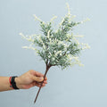 Künstlicher Lavendel-Zweig mit Rosmarin-Gras, 47 cm, für Hochzeiten, Innen- und Außendekoration