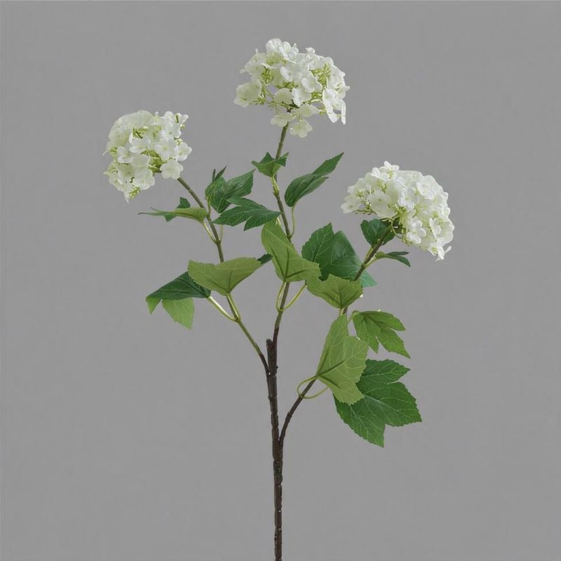 Künstliche Hortensie, 3-blütiger Busch aus Seidenstoff, 70 cm, für Innenraum, Tischdekoration, Hochzeit, Ladenausstattung