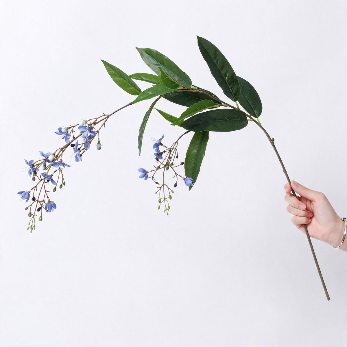 Kunstblumen Hängender Jasmin, Blumenbusch aus PU, 88 cm lang, für Hochzeit, Hotel und Schaufenster