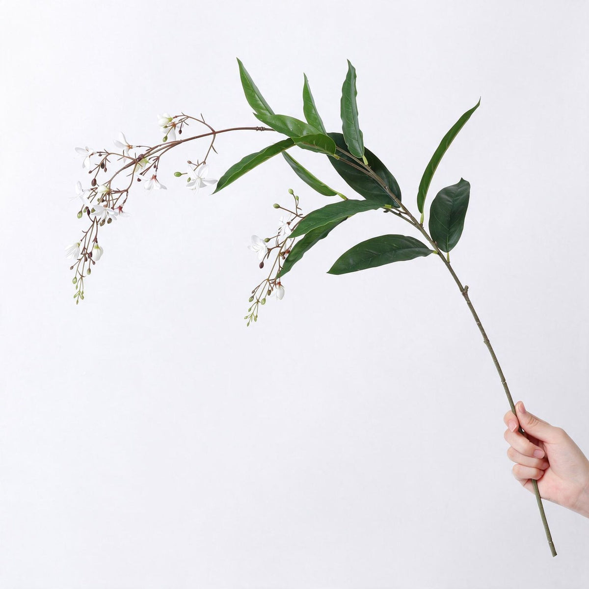 Kunstblumen Hängender Jasmin, Blumenbusch aus PU, 88 cm lang, für Hochzeit, Hotel und Schaufenster