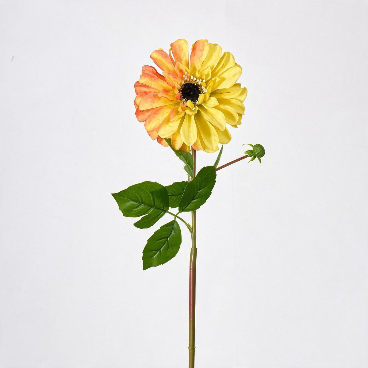 Kunstblume Chrysantheme Einzelstiel, 1 Blüte, Kunstseide-Stoff, für Hochzeit, Gastronomie und Dekoration