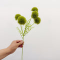 Kunstblume Grüne Nelke Büschel mit 5 Blütenköpfen, 50 cm, PU, ohne Vase, für Hochzeit, Hotel und Gewerbe