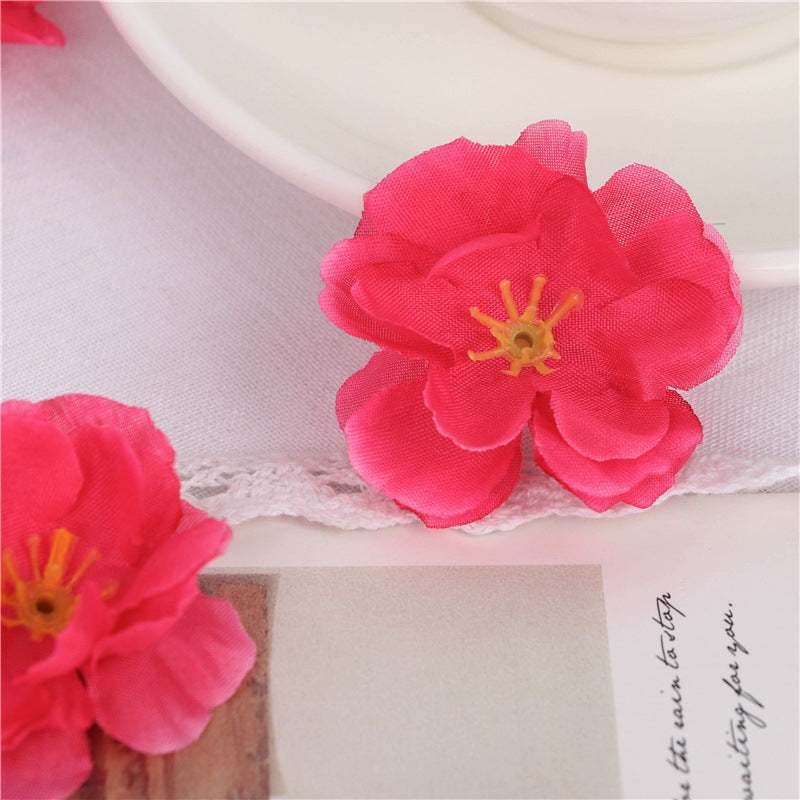 200 Stück Künstliche Kirschblüten Köpfe, Realistisch Seidenblumen Bulk für DIY Basteln, Hochzeit Party Home Tischdekoration, Vasenfüller