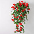 2er Pack Künstliche Azaleen Hängepflanzen, UV-beständig 84cm, Kunstblumen für Balkonkasten & Terrasse, Wetterfest