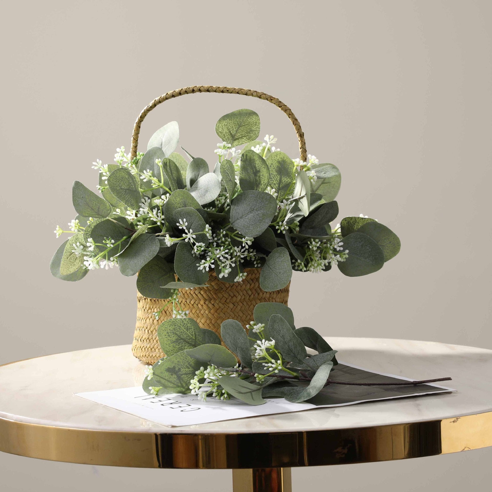 20 Stück 30 cm hohes Pappel-Eukalyptus-Bukett mit Samenkörnern