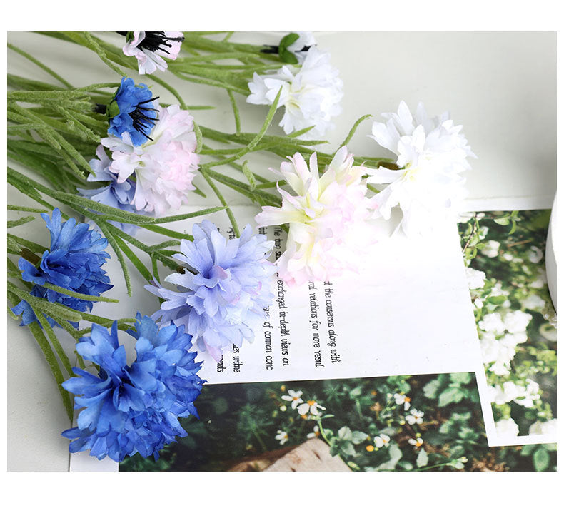 Großhandel: 50 cm Cornflower (Kornblume) Stängel, künstliche Seidenblumen für Dekoration