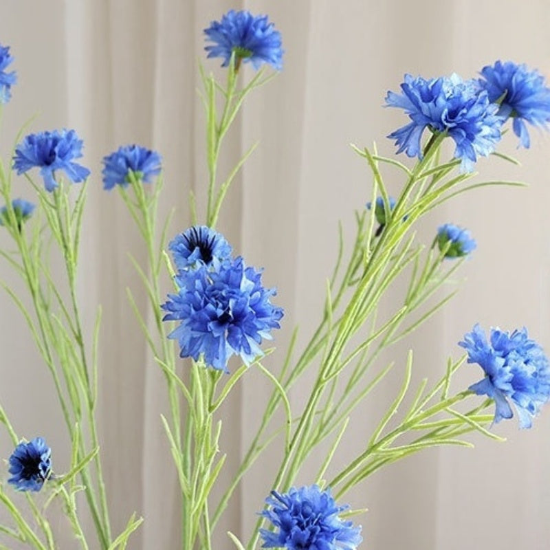Großhandel: 50 cm Cornflower (Kornblume) Stängel, künstliche Seidenblumen für Dekoration