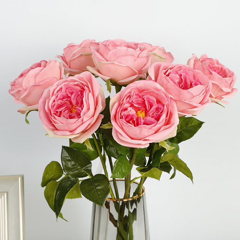 50 cm Maria Theresia Rosen mit Real-Touch-Stielen künstliche Blumen