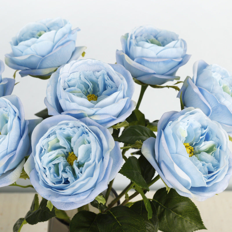 50 cm Maria Theresia Rosen mit Real-Touch-Stielen künstliche Blumen