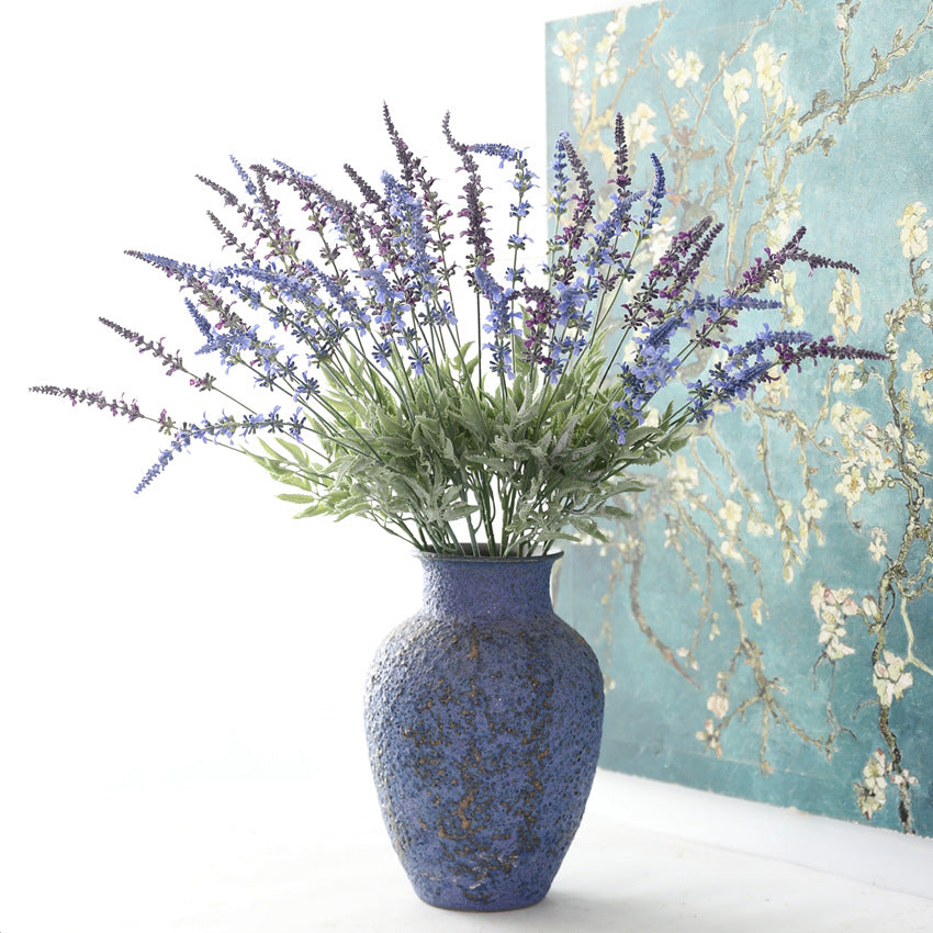 Großhandel: 55 cm künstliche Duft-Lavendel-Stängel Haptische Dekorationsblumen für zu Hause