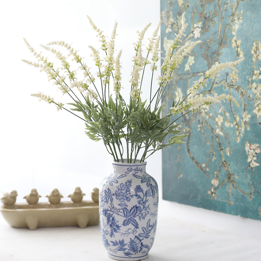 Großhandel: 55 cm künstliche Duft-Lavendel-Stängel Haptische Dekorationsblumen für zu Hause